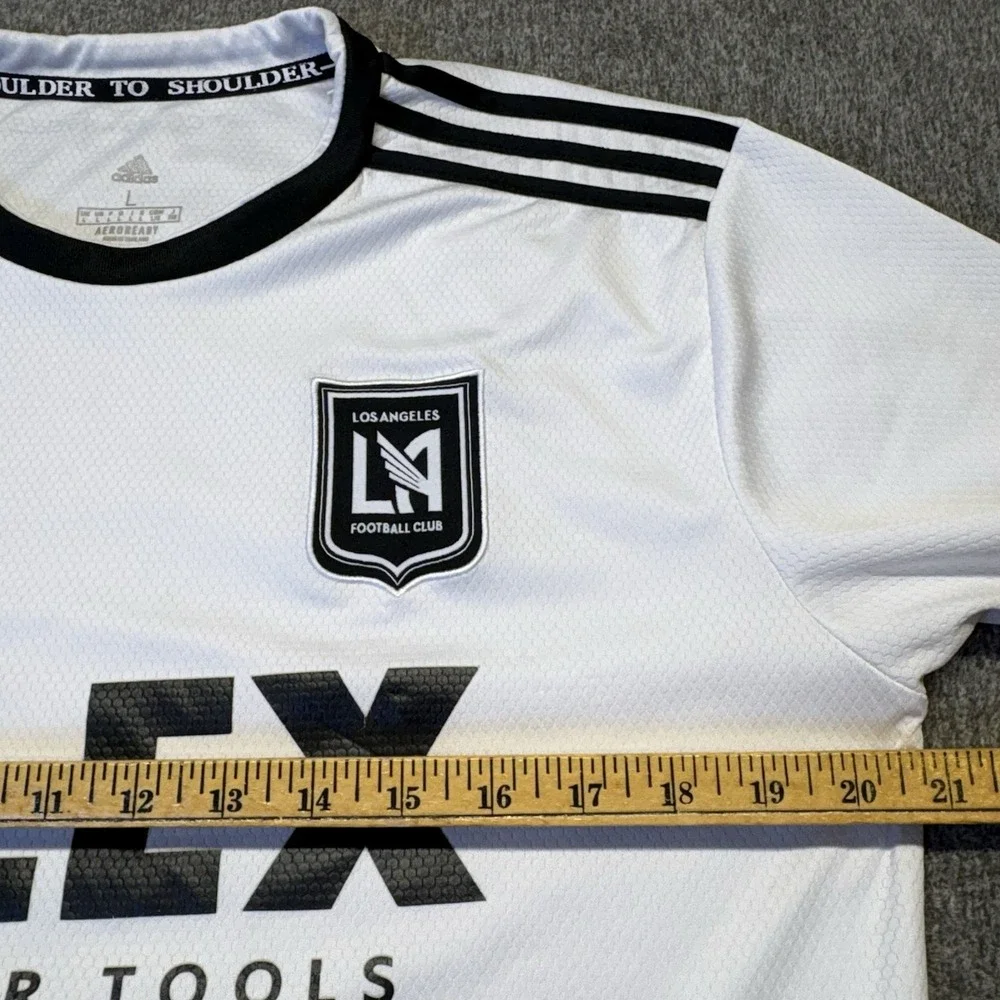 LAFC Adidas 2021/2022 MLS‎ Player Authentic Away Soccer Jersey Sz Large